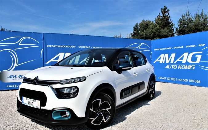 Citroen C3 cena 58900 przebieg: 13444, rok produkcji 2020 z Międzylesie małe 407